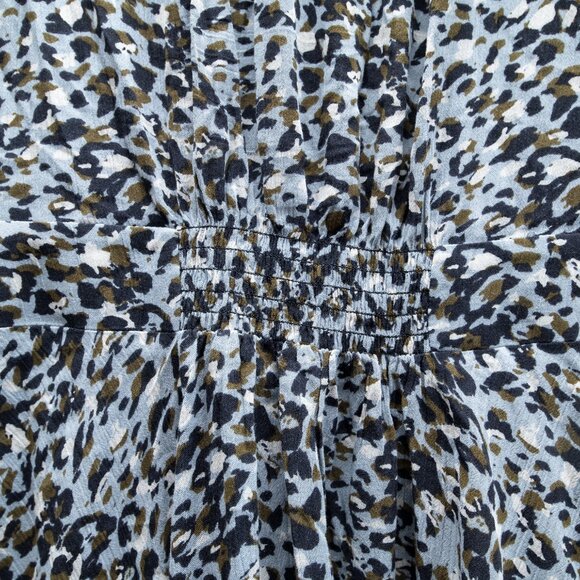 Zadig & Voltaire Leopard Knee Length Dress Raspail Leo Crinkle Dress - Picture 10 of 10